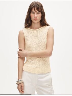 J. Crew Montauk sweater-tank - Antique White